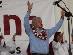 Durante el evento donde hizo el anuncio, López Obrador estuvo acompañado por Blanco. TWITTER/ @lopezobrador_