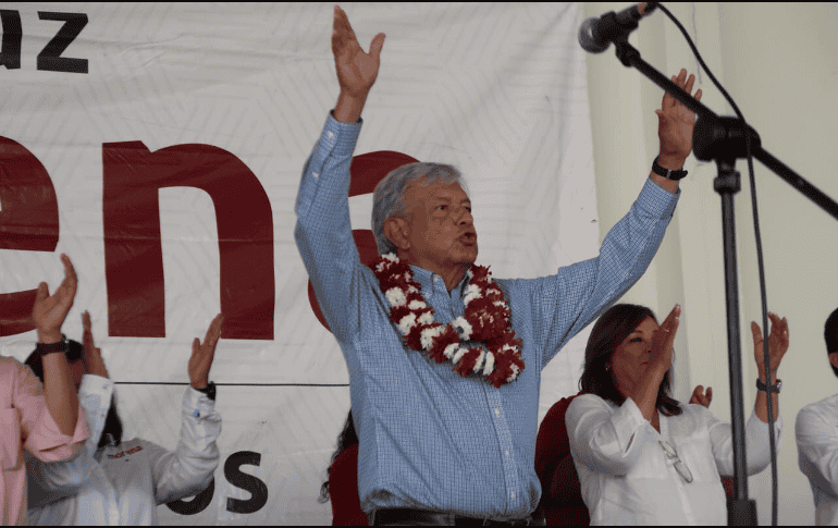 Durante el evento donde hizo el anuncio, López Obrador estuvo acompañado por Blanco. TWITTER/ @lopezobrador_