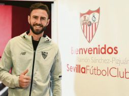 Miguel Layún. El Sevilla hizo oficial su llegada como refuerzo para el resto de la campaña 2017-2018. EFE