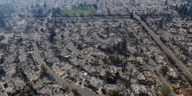 Revelan alto costo de incendios en California en 2017
