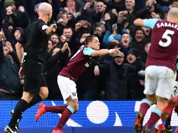 Hernández acumula seis goles anotados durante la presente campaña. AFP/G. Krik