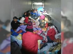 En ambos camiones se localizaron a ciudadanos de Guatemala, Honduras y El Salvador. TWITTER / @INAMI_mx