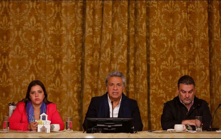 La votación del referendo y consulta popular, fue promovida por el Gobierno del presidente de Ecuador, Lenín Moreno. EFE/ J. Jácome