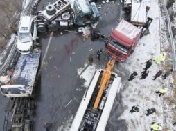 La carretera se cortó temporalmente debido al suceso. TWITTER