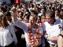 Los eventos del precandidato se dan en el marco de la gira que está realizando por todo el país. SUN/M. Martínez