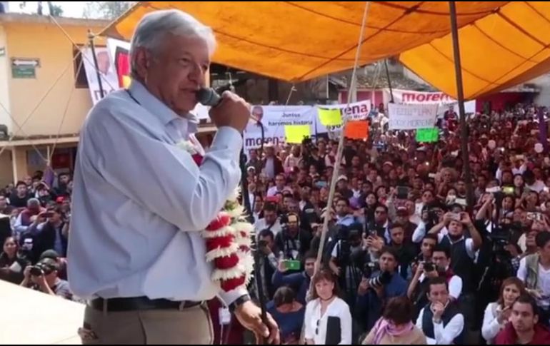 Este lunes López Obrador se encuentra de gira por municipios de Puebla. FACEBOOK / lopezobrador.org.mx