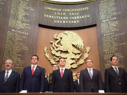 El Mandatario sostuvo que la solidez de las instituciones y su capacidad para mantenerse vigentes son la más alta prueba de la vitalidad de la Constitución de 1917. TWITTER / @PresidenciaMX