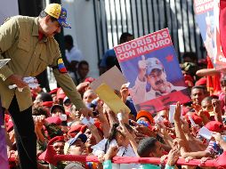 El pasado fin de semana, Nicolás Maduro quien buscará ser reelegido para el período 2019-2025, aseguró que el CNE anunciará este lunes la fecha de los comicios. AP / A. Cubillos