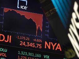 El desplome del índice Dow Jones fue atribuido al temor entre los inversionistas de un repunte en la inflación. AP / R. Drew