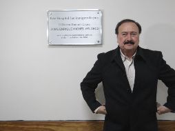 Enrique Michel Velasco, quien develó la placa conmemorativa, aseguró que seguirá promoviendo campañas entre la sociedad. EL INFORMADOR/G. Gallo