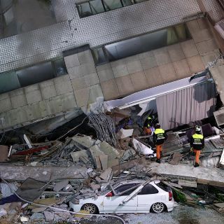 Suman cuatro muertos y más de 140 desaparecidos tras sismo en Taiwán