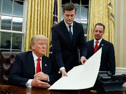 El papel de Porter en la Casa Blanca era controlar el flujo de documentos que pasaban por el escritorio de Trump. AP/ E. Vucci
