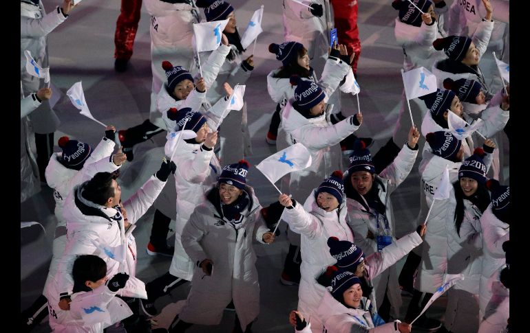 La histórica ceremonia mostró el acercamiento de las dos Coreas con su desfile conjunto bajo una sola bandera.