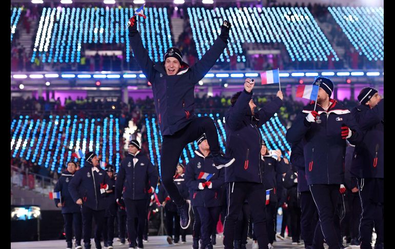 En total, dos mil 925 deportistas de 92 países competirán por 102 oros en los XXIII Juegos Olímpicos de Invierno, los mayores hasta la fecha. Los deportistas de Francia.