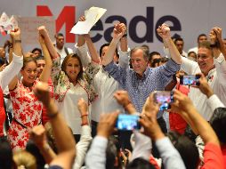 José Antonio Meade concluyó este viernes su recorrido por todo el país, donde sostuvo encuentros con militantes priistas de las diferentes entidades. SUN/T. Rivera