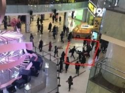 Captura de video que muestra el momento del ataque. ESPECIAL