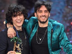 Los italianos Fabrizio Moro (izquierda) y Ermal Meta (derecha) representarán a su país en la próxima edición de Eurovisión. EFE/C. ONORATI