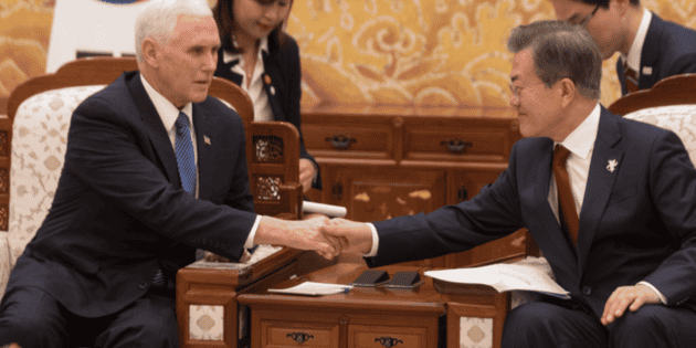 Pence asegura que EU est&aacute; dispuesto a hablar con Corea del Norte