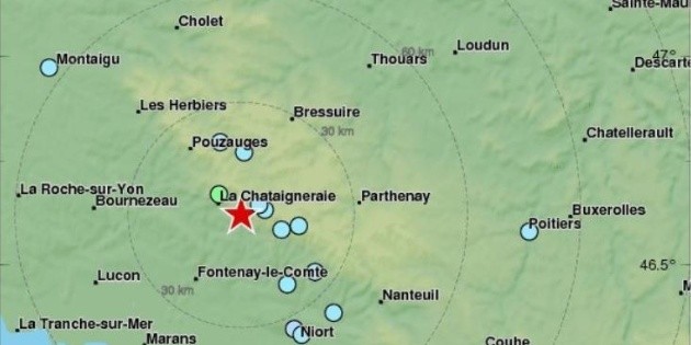 Un sismo de 4.8 grados sacude el oeste de Francia