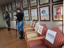 Los asientos designados para los dirigentes de Morena, MC, PAN, PRI y PRD en Jalisco, lucieron vacíos. EL INFORMADOR / V. Arenas