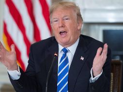 El presidente mencionó además la renegociación del TLCAN, y se quejó de que Canadá no trata bien a Estados Unidos. EFE / M. Reynolds