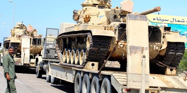 Ej&eacute;rcito egipcio mata a 10 supuestos yihadistas en el Sina&iacute;