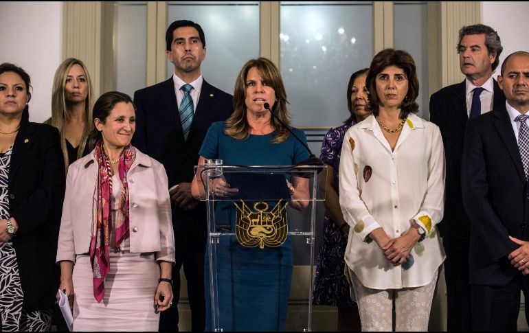 La decisión, que fue dada a conocer por Cayetana Aljovín fue respaldada por el Grupo de Lima, que reúne a 14 países americanos. AFP / ARCHIVO