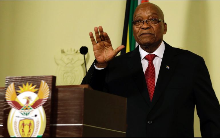 Zuma rechazo las acusaciones de corrupción y dijo que había sido tratado injustamente por la oposición. AP/T. Hadebe