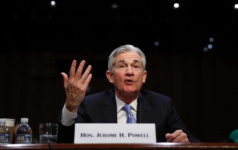 Jerome Powell elevaría la tasa de interés en su primera reunión como titular de la Fed. AP/Archivo