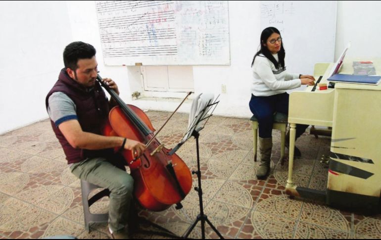 Escuela de Música de Analco. La madrugada del 26 de julio pasado, ladrones se llevaron la mitad de los instrumentos del inmueble. Las clases de trompetas fueron suspendidas.