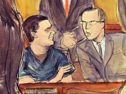 El narcotraficante quiso leer una carta en la audiencia, pero el juez Brian Cogan no se lo permitió, y la fiscalía dijo estar preocupada de que enviase mensajes a alguien. AP / E. Williams