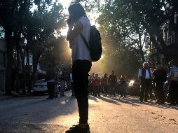 En la capital mexicana descartan daños a personas; solamente crisis nerviosas tras las evacuaciones. AFP / P. Pardo