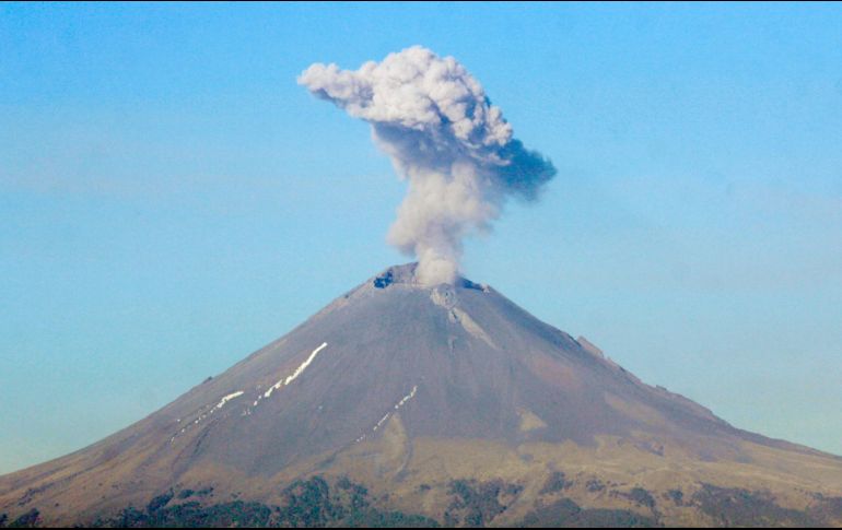 Mantienen el Semáforo de Alerta Volcánica del Popocatépetl en Amarillo Fase 2. NTX / ARCHIVO