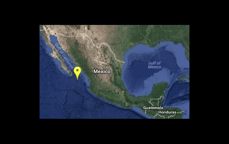 El epicentro se registró a 182 kilómetros al sureste de San José del Cabo. TWITTER/@SSNMexico