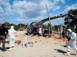 El accidente dejó al menos 14 personas muertas y 21 heridas. AFP / A. Estrella