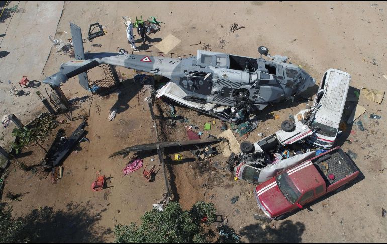 Según las autoridades, una nube de polvo causó que el piloto perdiera el control y se desplomara. AFP/M. Vázquez