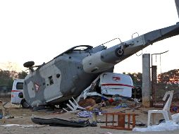 El saldo final fue de 14 muertos, que fueron golpeados por la caída de la aeronave mientras estaban en tierra. AFP / ARCHIVO