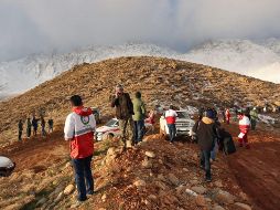 Los restos del avión fueron avistados por un helicóptero de los Guardianes de la Revolución iraní. AFP/TASNIM NEWS