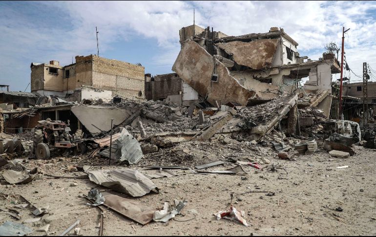 Al menos 250 civiles han muerto en las últimas 48 horas, tras incesantes ataques. EFE / M. Badra
