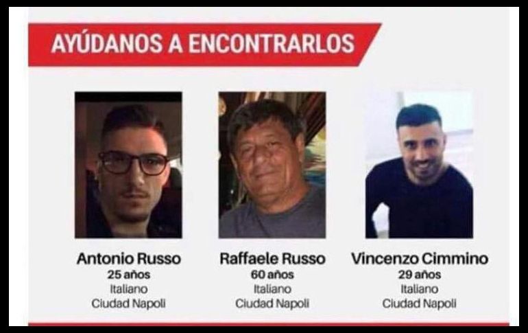 Los tres italianos desaparecieron el pasado 31 de enero; policías de Tecalitlán estarían involucrados. EFE/ARCHIVO