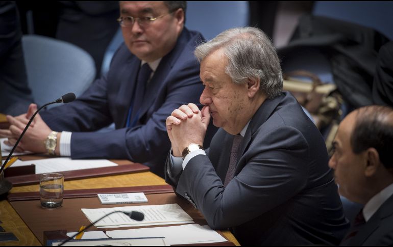 António Guterres, pidió ayer una suspensión inmediata de las hostilidades en la zona. EFE/ L. Felipe
