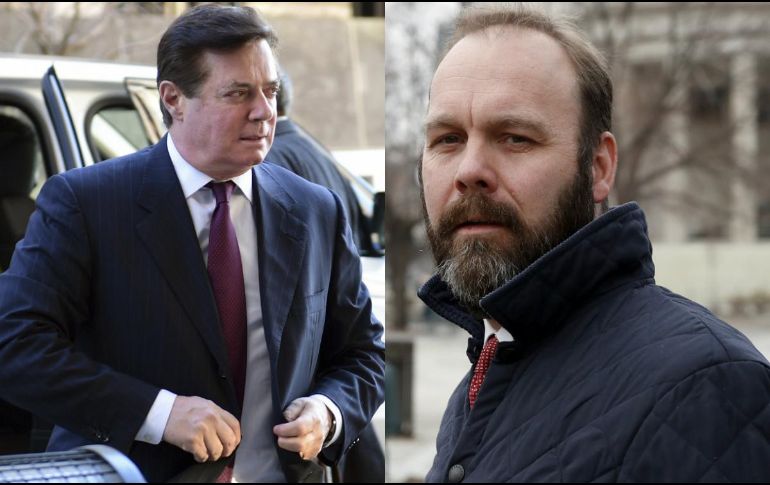 Paul Manafort (izquierda) fue jefe de campaña de Donald; Rick Gates (derecha) es exasesor del magnate. AP / ESPECIAL