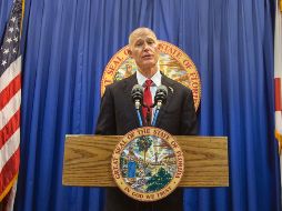Rick Scott ofreció una conferencia de prensa este viernes. AP/AP/M. Wallheiser
