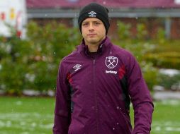 Javier “Chicharito” Hernández acumula siete goles en 21 partidos esta temporada de la Liga inglesa. FACEBOOK/westhamunited