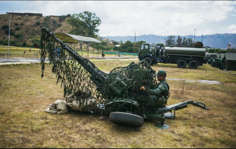 Contragolpe. Los ejercicios manifiestan la fidelidad de las Fuerzas Armadas a Maduro. EFE