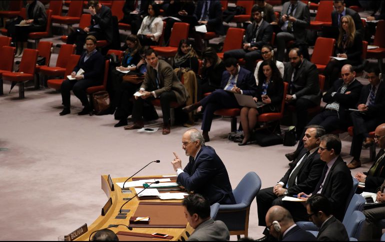 El Consejo de Seguridad de la ONU aprobó anoche una resolución en la que se exige un cese de las hostilidades humanitario durante 30 días en Siria. EFE/P. Foley