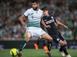 En el cierre de la fecha 9 en la Liga MX, Santos aprovecharon el mal paso celeste para sumar tres puntos. MEXSPORT /