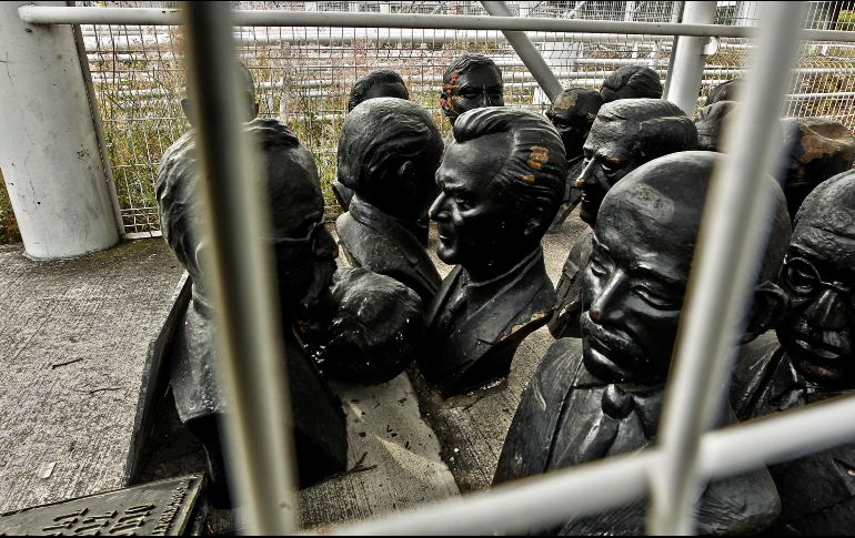 A finales de 2015, los bustos de bronce se encontraban en una bodega. El 9 de febrero pasado, estos desaparecieron y el Ayuntamiento zapopano desconoce su paradero. EL INFORMADOR/E. Barrera