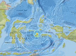 El temblor ocurre este lunes, luego de que se registrara un terremoto de magnitud 7.5 en la vecina Papúa Nueva Guinea. ESPECIAL / earthquake.usgs.gov