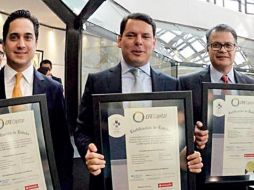 Jaime Hernández, director de la CFE, en el Balcón del Piso de Remates. EL FINANCIERO